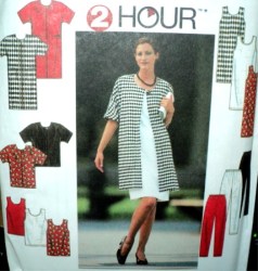 7501 Simplicity  2 HR PANTS, SS KIMONO COAT, JACKET, DRESS, TOP PATTERN XS-XL 2 sizes choice uncut